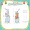 2PCS Large Easter Yard Decorations – Outdoor Bunny Signs with Metal Stakes, Waterproof Lawn and Garden Pathway Decorations